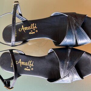 Amalfi Navy Puma Calf Sandals - Size 6SS (Slim Slim)